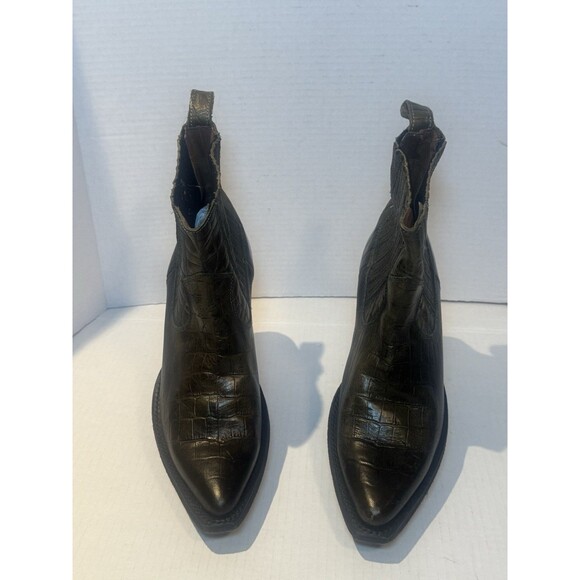 New FRYE SACHA CHELSEA Boots Green Leather Women's Size 9 B - Picture 3 of 11